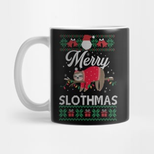 Merry Slothmas Funny Sloth Lazy Family Xmas Holiday Gift For Men Women Mug